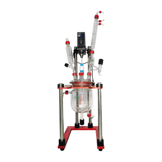 新型螺紋磨口-雙層玻璃反應釜1L、2L、3L、5L