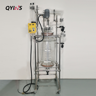 定制高位槽滴加罐防爆雙層玻璃反應(yīng)釜50L、100L、150L